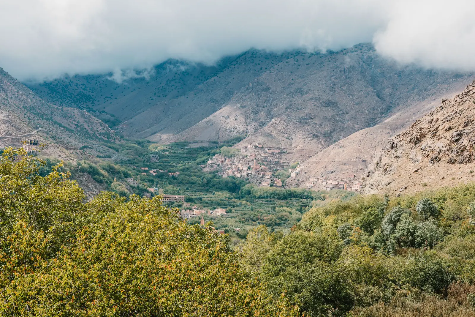 The Toubkal valley around Imlil in the High Atlas